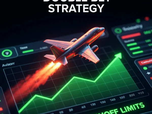 Double bet strategy and cashout limits in Aviator